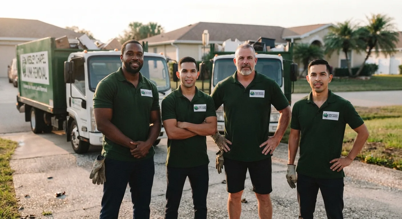 Wesley Chapel junk removal crew with truck
